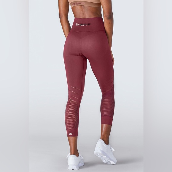 SHEFIT Seamless Leggings in Black Cherry - Picture 3 of 12